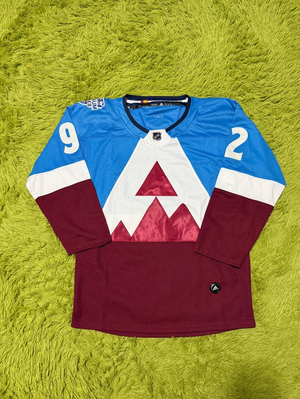 Adidas Colorado Avalanche 2020 NHL Stadium Series Landeskog #92 Jersey Size 52